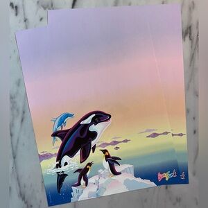 Lisa Frank Max Splash Stationery Sheet